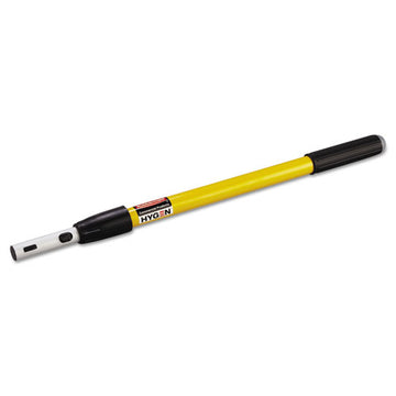 Rubbermaid® Commercial HYGEN™ Hygen Quick-connect Extension Handle, 20" To 40", Yellow-black freeshipping - TVN Wholesale